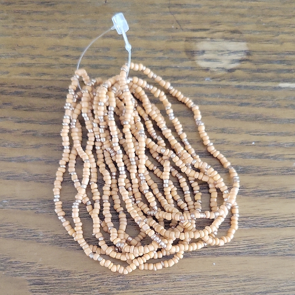 Elegant Tan Beaded Bracelet